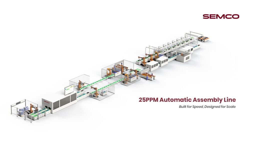 25 PPM Automatic Battery Assembly Line